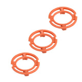 3PCS Orange Blade Retaining Rings for Series 7000 9000 RQ12 Models - Front View