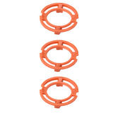 3PCS Orange Blade Retaining Rings for Series 7000 9000 RQ12 Models - Close-Up Angle