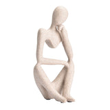 Abstract Character Figurines Thinker Desk Decor Home Decoration Ornament
