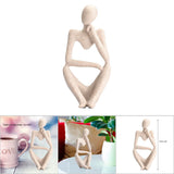 Abstract Character Figurines Thinker Desk Decor Home Decoration Ornament - Extra Image