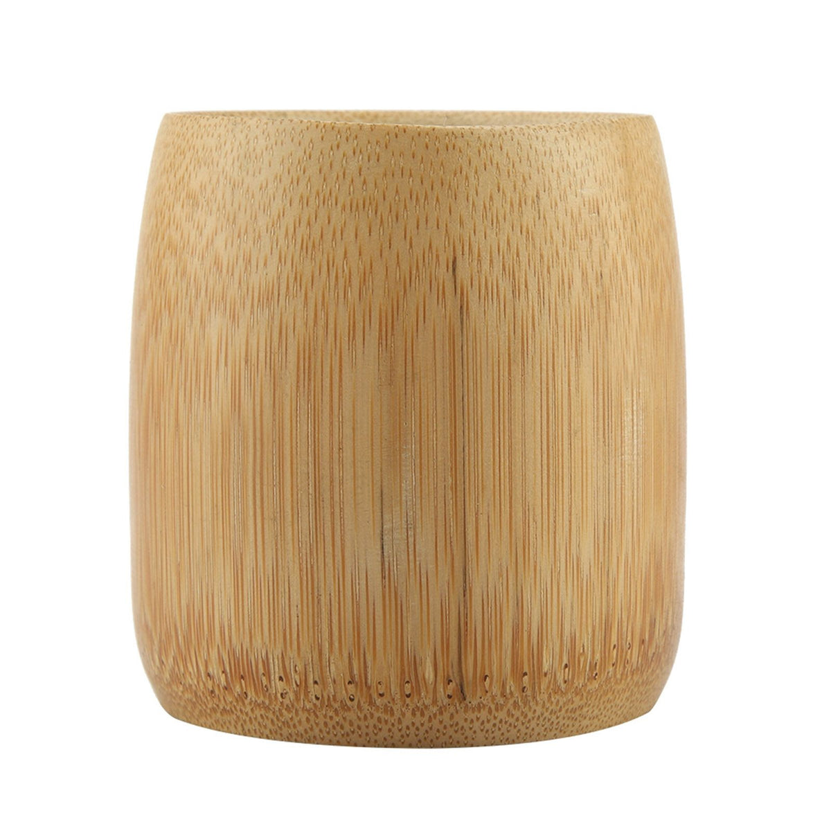 Natural Pure Bamboo Tea Cup Handmade No Paint Eco friendly Water Cups(Round Mouth M)