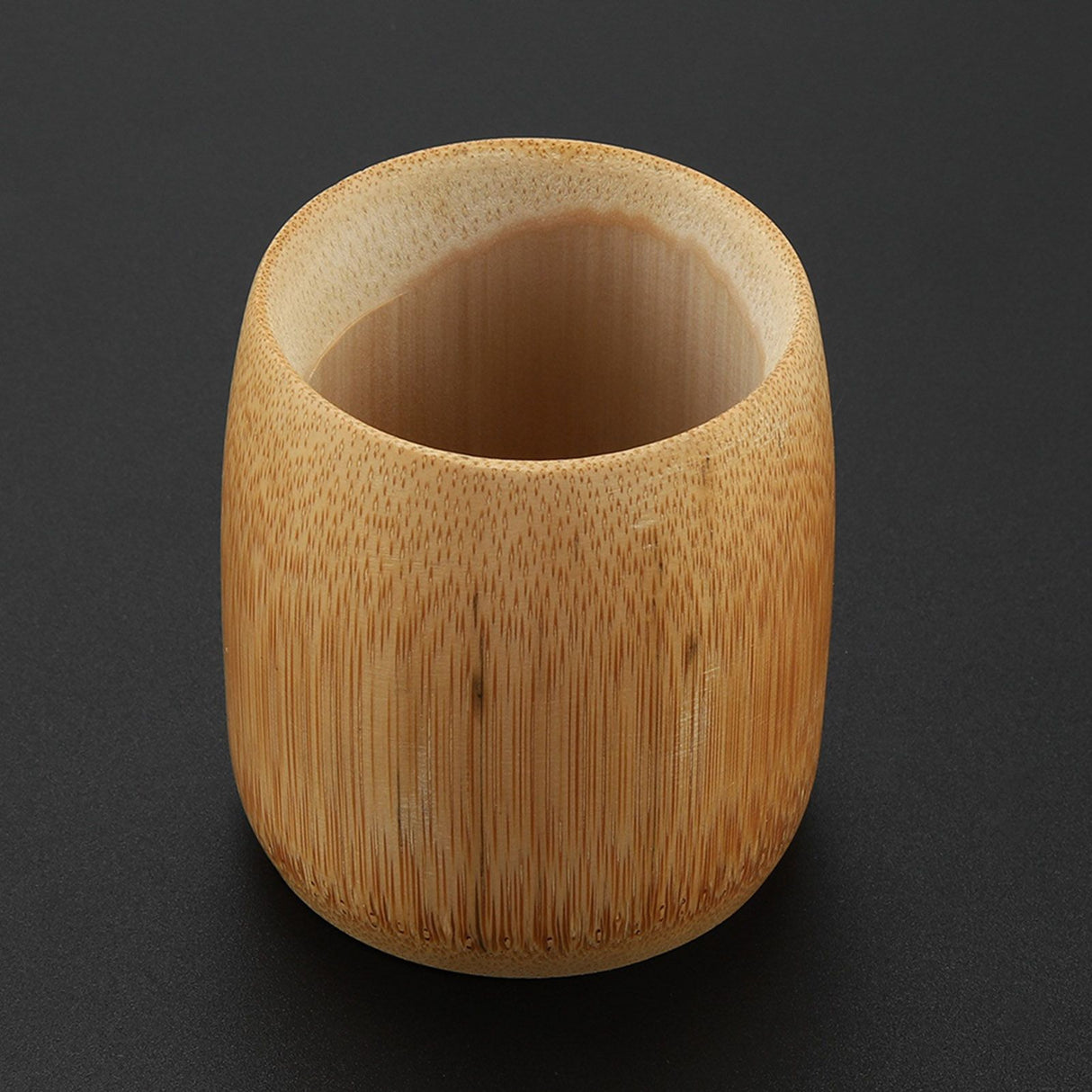 Natural Pure Bamboo Tea Cup Handmade No Paint Eco friendly Water Cups(Round Mouth M)