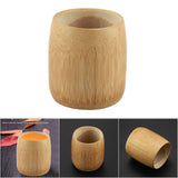 Natural Pure Bamboo Tea Cup Handmade No Paint Eco friendly Water Cups(Round Mouth M) - Extra Image