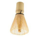 Natural Bamboo Tea Whisk Chasen Preparing Matcha Powder Brush Tool(80 Prongs) - Top-Down View