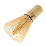 Natural Bamboo Tea Whisk Chasen Preparing Matcha Powder Brush Tool(80 Prongs) - Low Angle