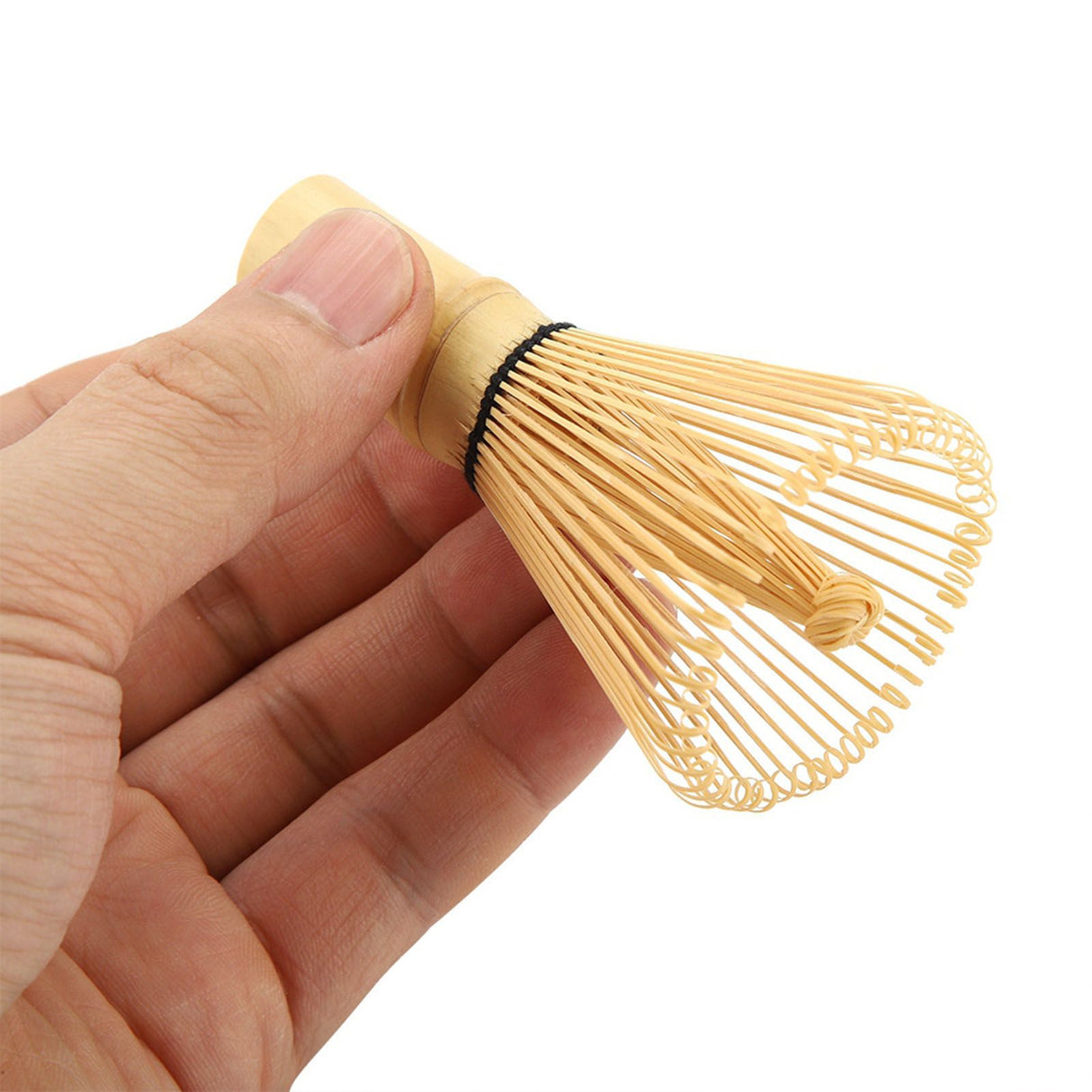 Natural Bamboo Tea Whisk Chasen Preparing Matcha Powder Brush Tool(54 Prongs)