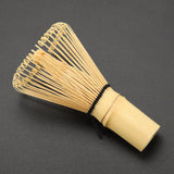 Natural Bamboo Tea Whisk Chasen Preparing Matcha Powder Brush Tool(54 Prongs) - Low Angle