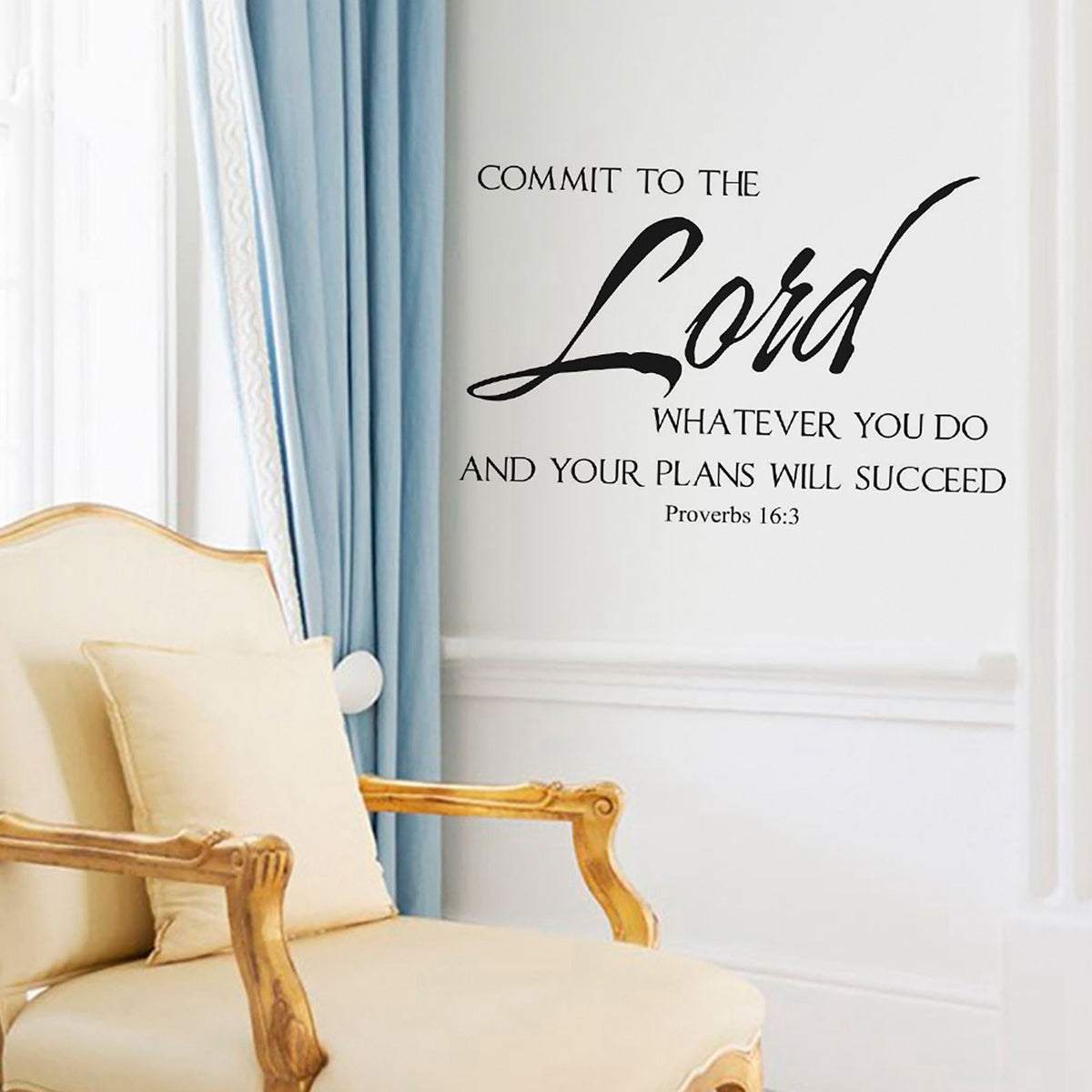 Adhesive Quote Motto Wall Sticker Bedroom Living Room Wall Decal Home Decoration