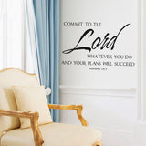 Adhesive Quote Motto Wall Sticker Bedroom Living Room Wall Decal Home Decoration