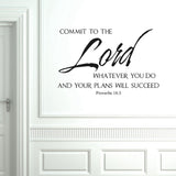 Adhesive Quote Motto Wall Sticker Bedroom Living Room Wall Decal Home Decoration - Side View