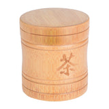 Portable Lightweight Bamboo Tea Jar Storage Holder Container Box - Side View