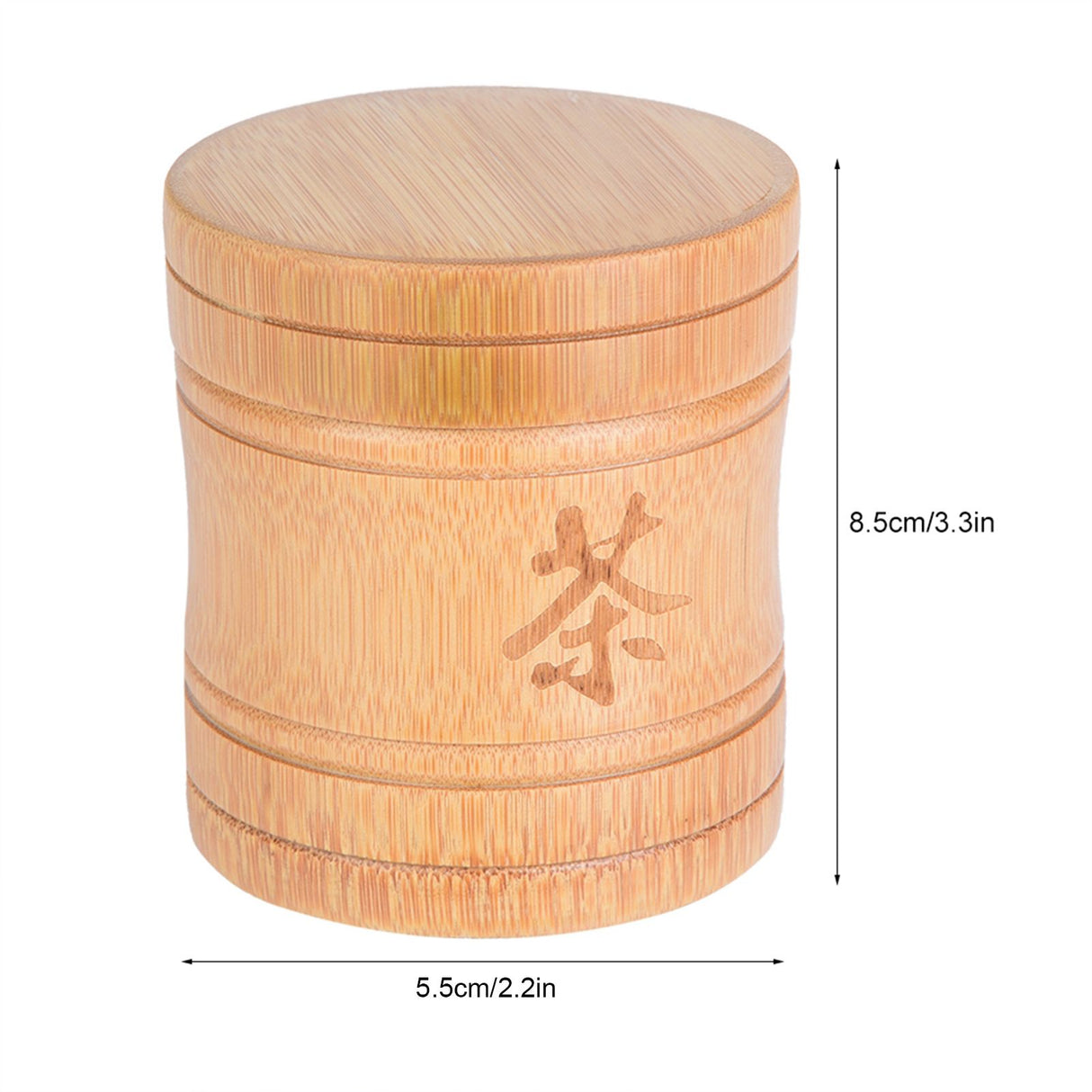 Portable Lightweight Bamboo Tea Jar Storage Holder Container Box