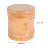 Portable Lightweight Bamboo Tea Jar Storage Holder Container Box