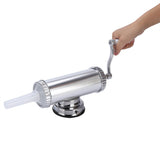 2 LB Aluminum Alloy Sausage Stuffer Maker Meat Filler Kit for Home Use - Front View