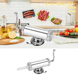2 LB Aluminum Alloy Sausage Stuffer Maker Meat Filler Kit for Home Use - Extra Image