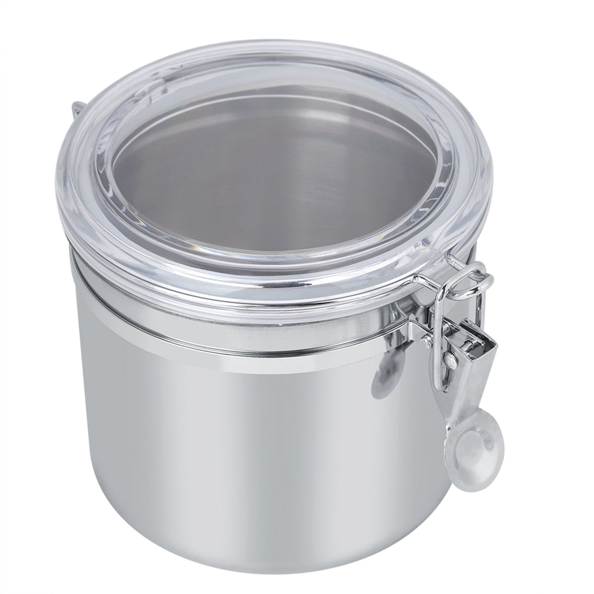Stainless Steel Coffee Canister Food Storage Jar Tea Sugar Milk Powder Container (13*11cm)