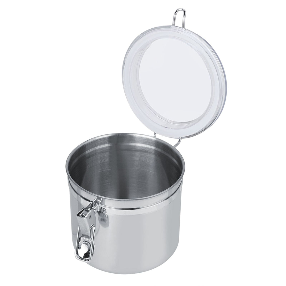 Stainless Steel Coffee Canister Food Storage Jar Tea Sugar Milk Powder Container (13*11cm)