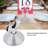 4cm Harp Clip Place Card Holder Stainless Steel Tabletop Menu Holder Number Stand