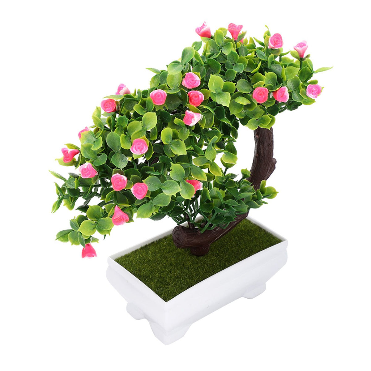 Artificial Bonsai Fake Blossom Flower Potted Plant Home Office Decor
