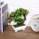 Artificial Bonsai Fake Blossom Flower Potted Plant Home Office Decor