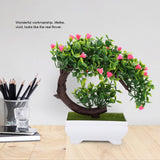 Artificial Bonsai Fake Blossom Flower Potted Plant Home Office Decor