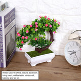 Artificial Bonsai Fake Blossom Flower Potted Plant Home Office Decor