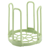 Durable Plastic Folding Healthy Dish Bowl Storage Shelf for Dry Kitchen Good Helper Green