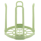 Durable Plastic Folding Healthy Dish Bowl Storage Shelf for Dry Kitchen Good Helper Green