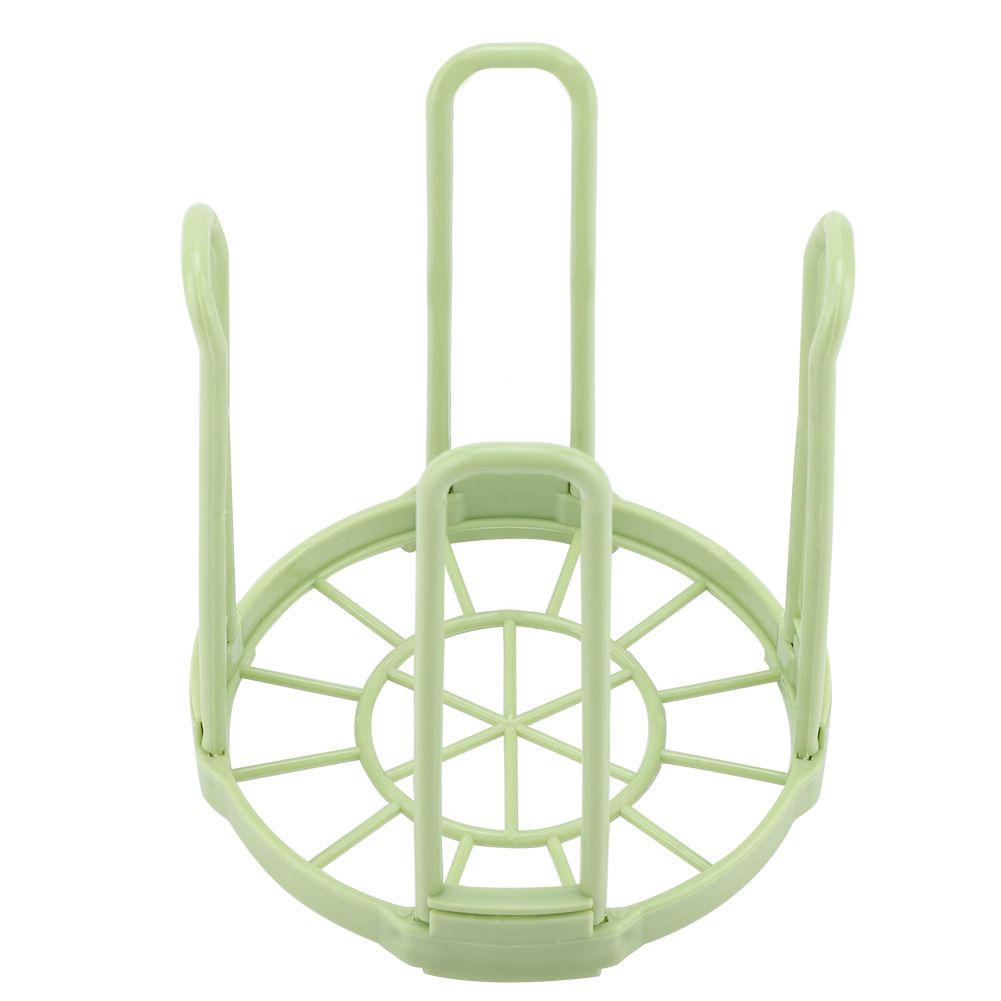 Durable Plastic Folding Healthy Dish Bowl Storage Shelf for Dry Kitchen Good Helper Green