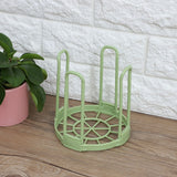 Durable Plastic Folding Healthy Dish Bowl Storage Shelf for Dry Kitchen Good Helper Green