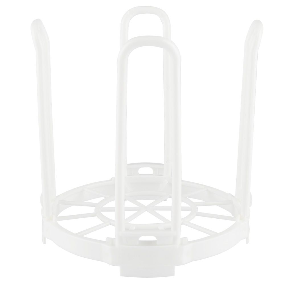 Durable Plastic Folding Healthy Dish Bowl Storage Shelf for Dry Kitchen Good Helper White