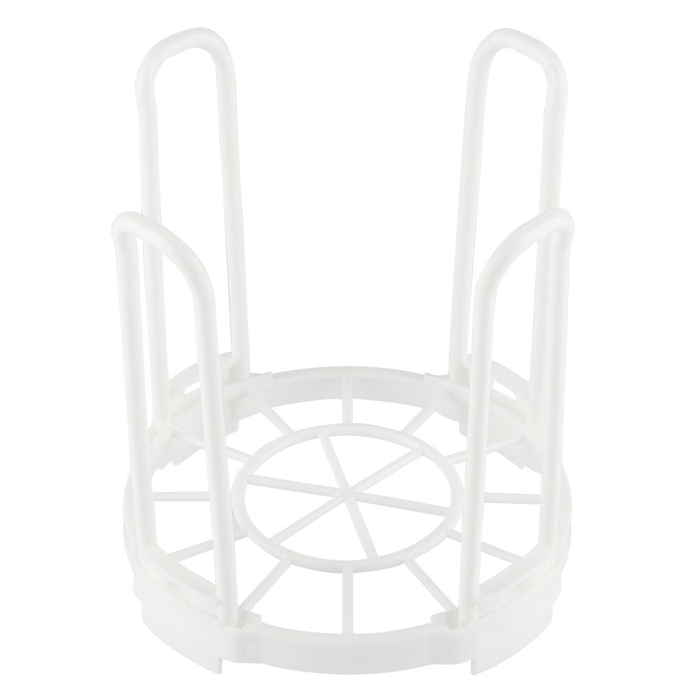 Durable Plastic Folding Healthy Dish Bowl Storage Shelf for Dry Kitchen Good Helper White