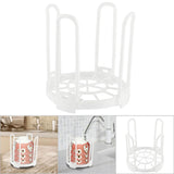 Durable Plastic Folding Healthy Dish Bowl Storage Shelf for Dry Kitchen Good Helper White