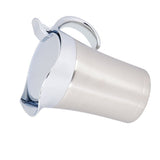 304 Stainless Steel Thermal Insulated Double Wall Sauce Gravy Boat Pot Serving Jug(L, 750ml) - Rear View