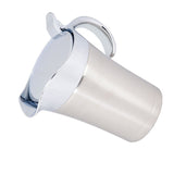 304 Stainless Steel Thermal Insulated Double Wall Sauce Gravy Boat Pot Serving Jug(L, 750ml) - Close-Up Angle