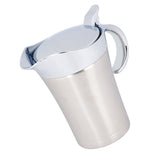 304 Stainless Steel Thermal Insulated Double Wall Sauce Gravy Boat Pot Serving Jug(L, 750ml)