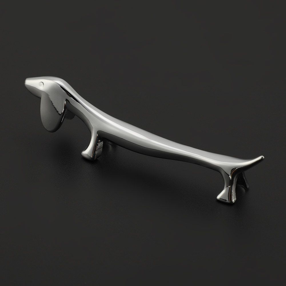 Novel Metal Dog Pattern Sturdy Durable Chopstick Stand Table Decorative Ornament