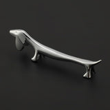 Novel Metal Dog Pattern Sturdy Durable Chopstick Stand Table Decorative Ornament - 45-Degree Angle