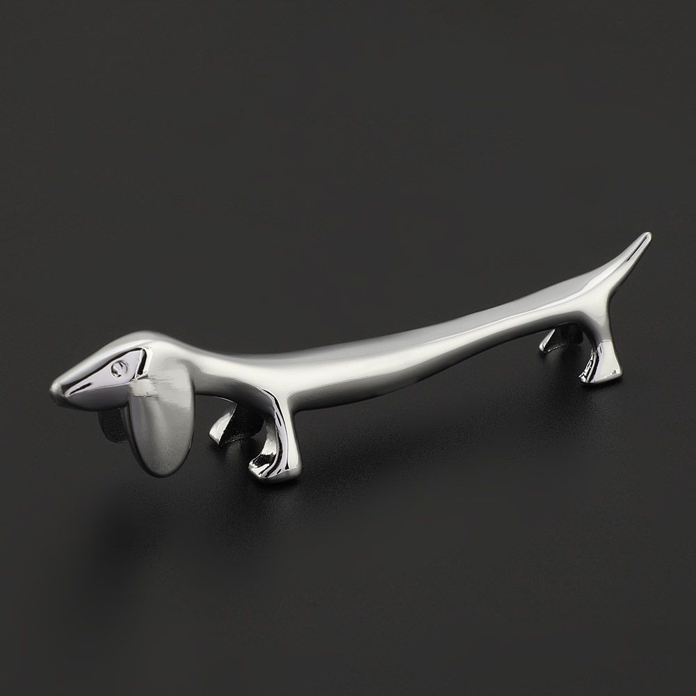 Novel Metal Dog Pattern Sturdy Durable Chopstick Stand Table Decorative Ornament
