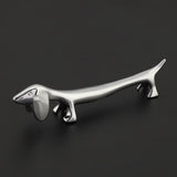 Novel Metal Dog Pattern Sturdy Durable Chopstick Stand Table Decorative Ornament