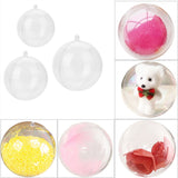 20 Pcs Clear Fillable Ornament Balls DIY Plastic Ball Christmas Decoration Tree Ball (5cm)