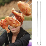 6Pcs Metal BBQ Grilling Fork Sticks Skewer BBQ Grill Set Outdoor Picnic Camping Barbecue