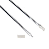 6Pcs Metal BBQ Grilling Fork Sticks Skewer BBQ Grill Set Outdoor Picnic Camping Barbecue - Close-Up Angle