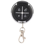 4 Key Black Round Auto Copy Garage Gate Door Wireless Remote Control(433MHZ)