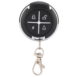 4 Key Black Round Auto Copy Garage Gate Door Wireless Remote Control(433MHZ)