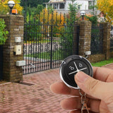 4 Key Black Round Auto Copy Garage Gate Door Wireless Remote Control(433MHZ) - 45-Degree Angle