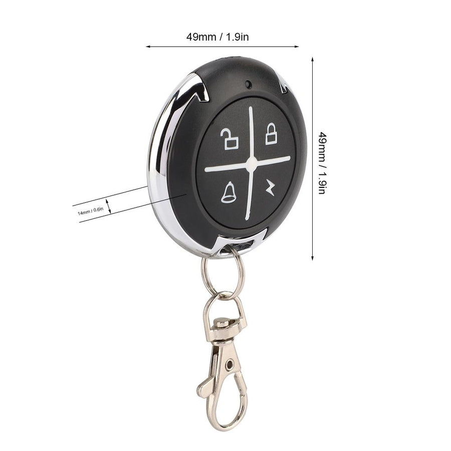 4 Key Black Round Auto Copy Garage Gate Door Wireless Remote Control(433MHZ), image 9