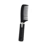 5PCS/Set Hair Comb Set Anti Static Hair Brush Black Mirror Comb Set Non Slip Handle Styling Comb Kit - Side View
