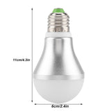 E27 5W LED Automatic Sensor LED Light Control Bulb Lamp 6500K AC85-265V