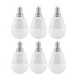 6pcs E12 5W LED Bulb Warm White Light Candelabra Daylight AC85V‑265V